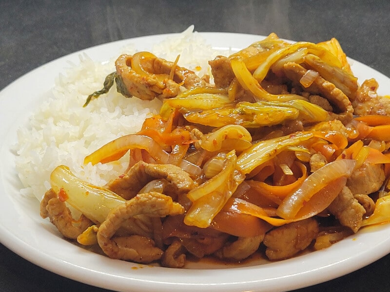 Pork Sweet Thai Stir Fry