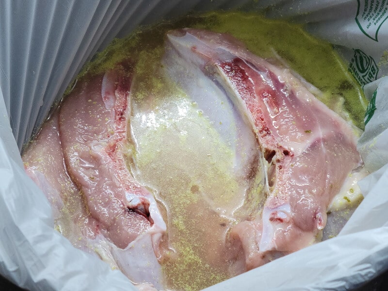 Poultry Brined Turkey in a Food Bag