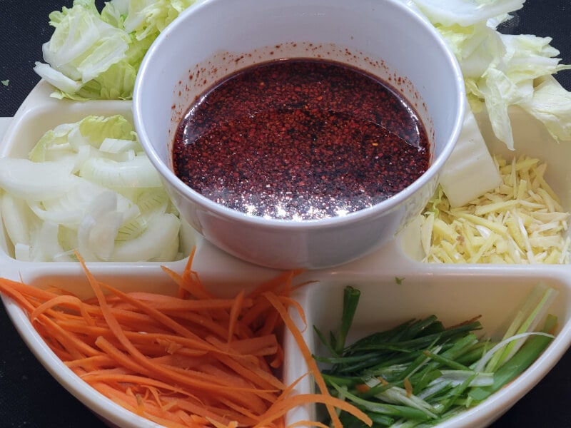 Sweet Thai Stir Fry Mise en place