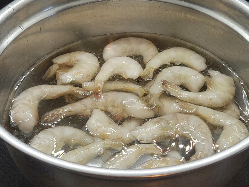 Thawing Shrimp