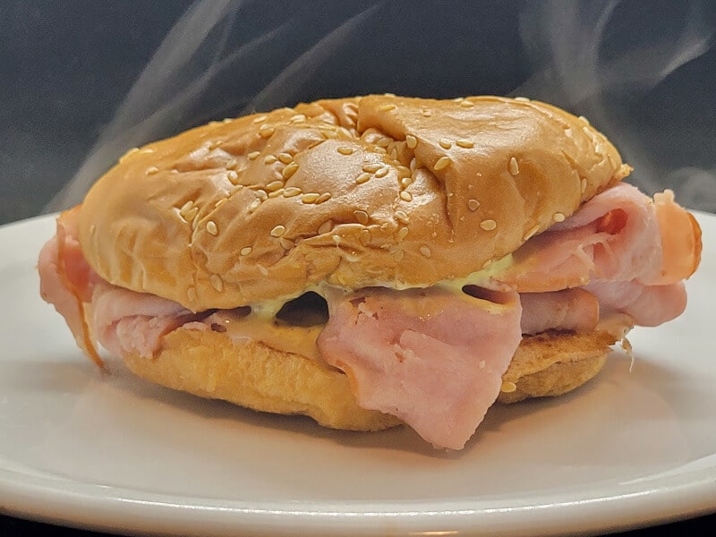 Arby Style Ham Sandwich Burger