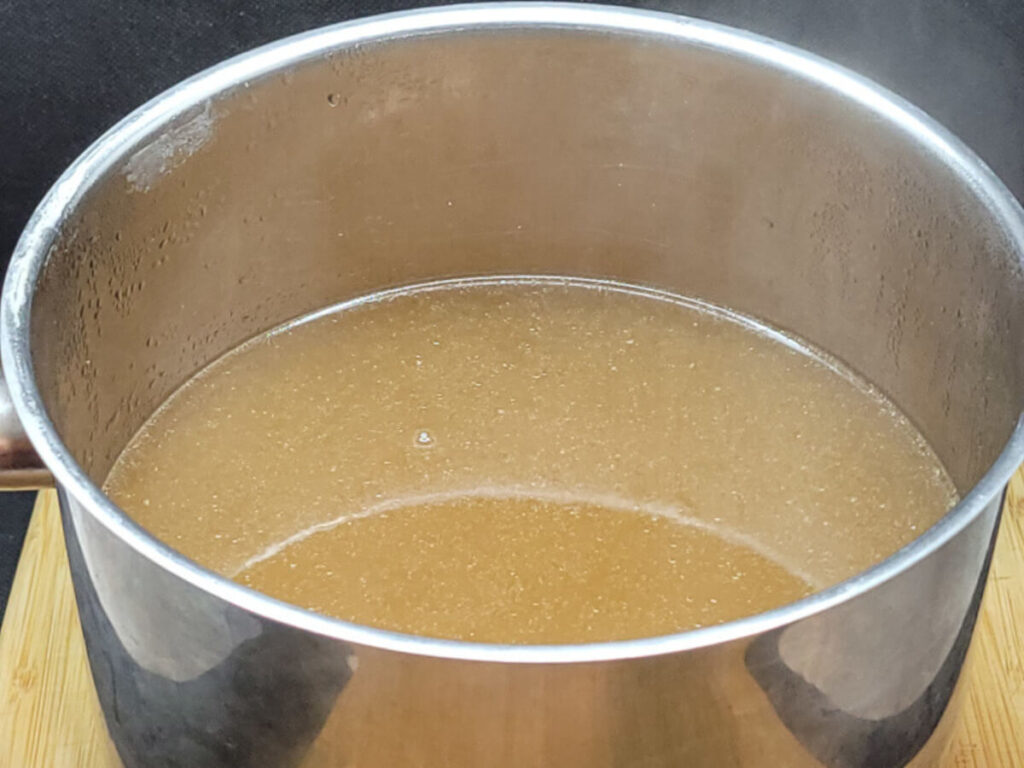 JAHZKITCHEN Strained Ham Bone Broth ready to use