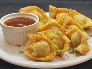 JAHZKITCHEN Fried Wontons with S&S Sauce