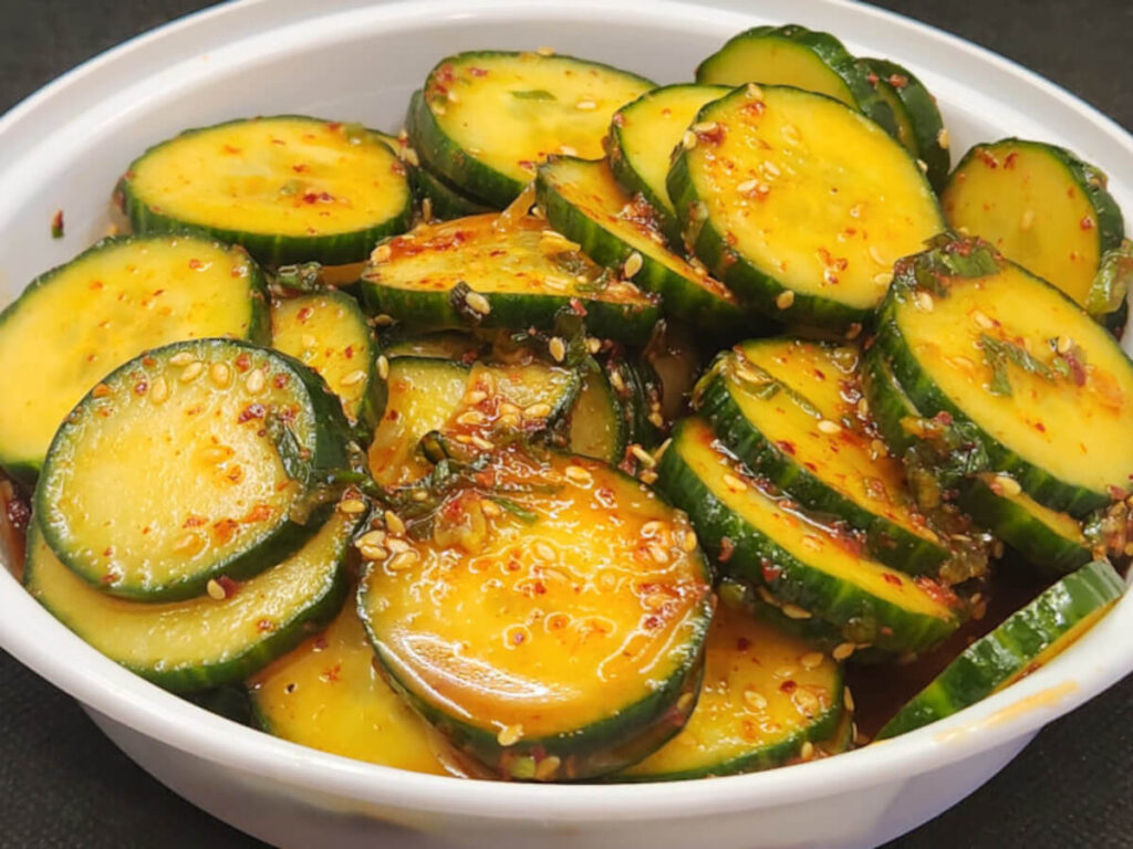 JAHZKITCHEN Korean Cucumber Salad Bowl