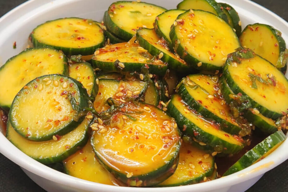 JAHZKITCHEN Korean Cucumber Salad Bowl