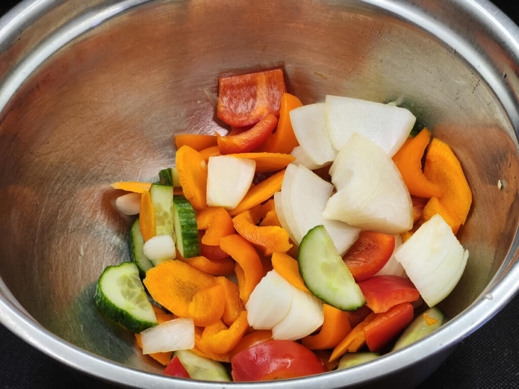 Korean Sweet & Sour Stir Fry Vegetables