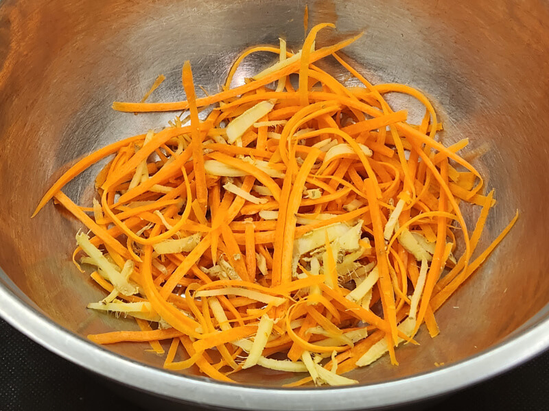 Julienne Carrots & Ginger