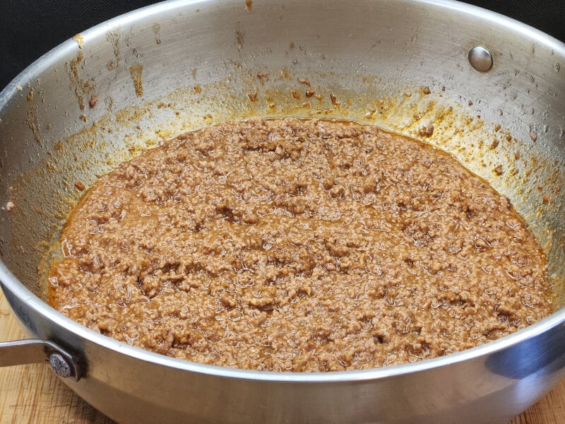 Taco Meat with Tomato Juice