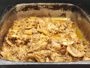 Halifax Chicken Shawarma meat crisped up