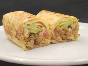 Halifax Shawarma in Tortilla Toasted Halves