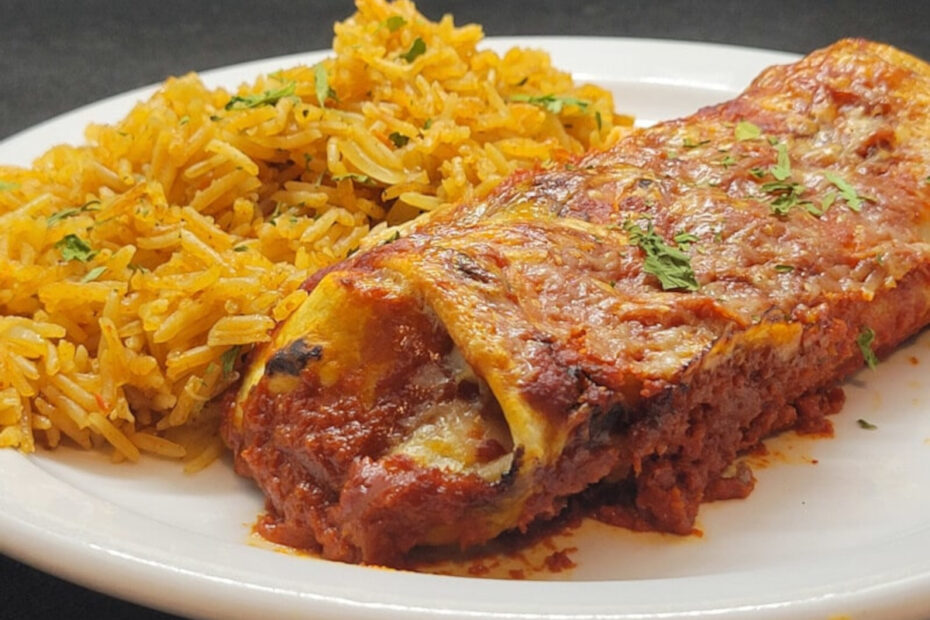 JAHZKITCHEN Enchilada with Taco Rice
