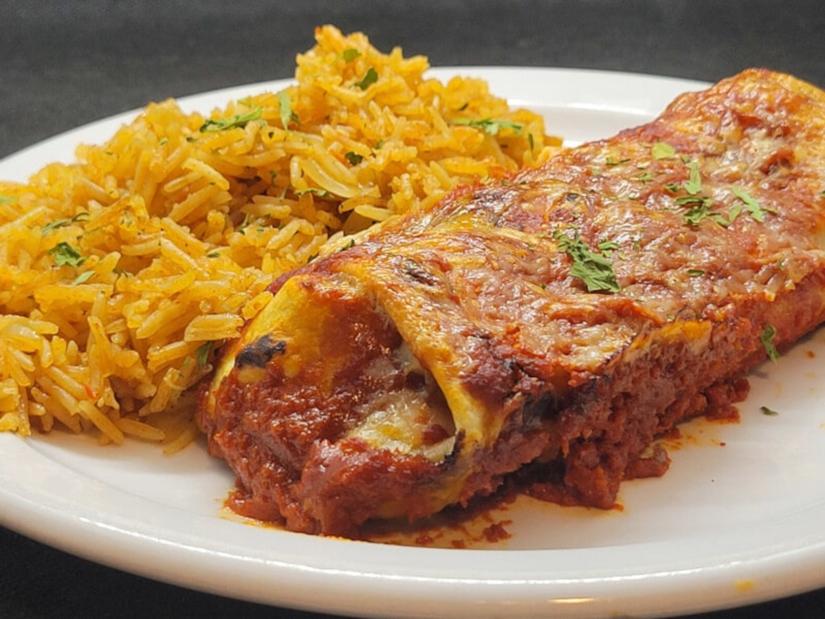 JAHZKITCHEN Enchilada with Taco Rice