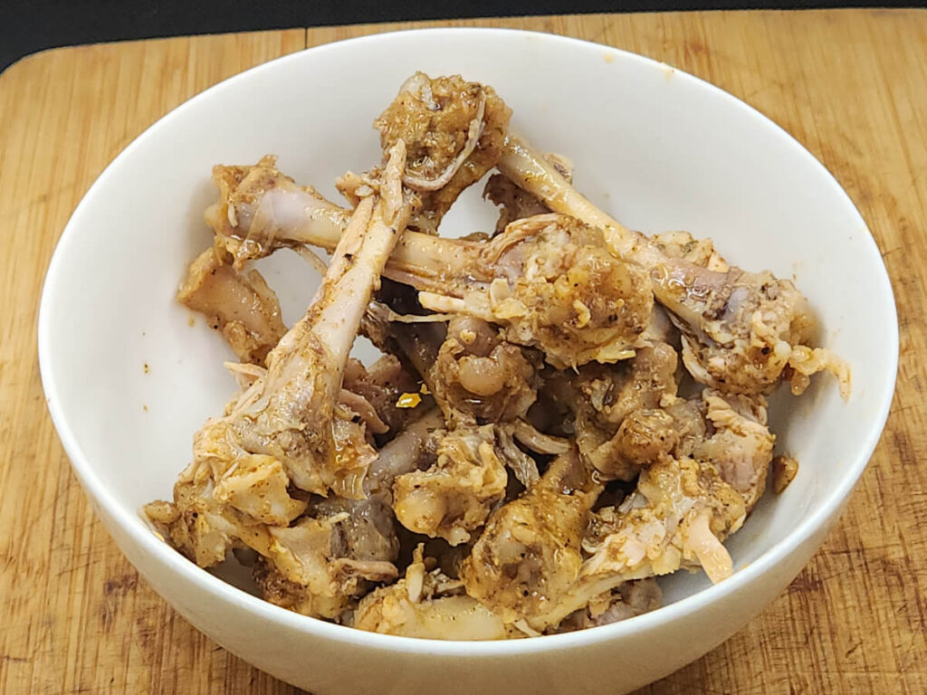Shawarma Chicken Bones meat stripped off