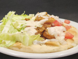Shawarma on Garlic Naan Bread