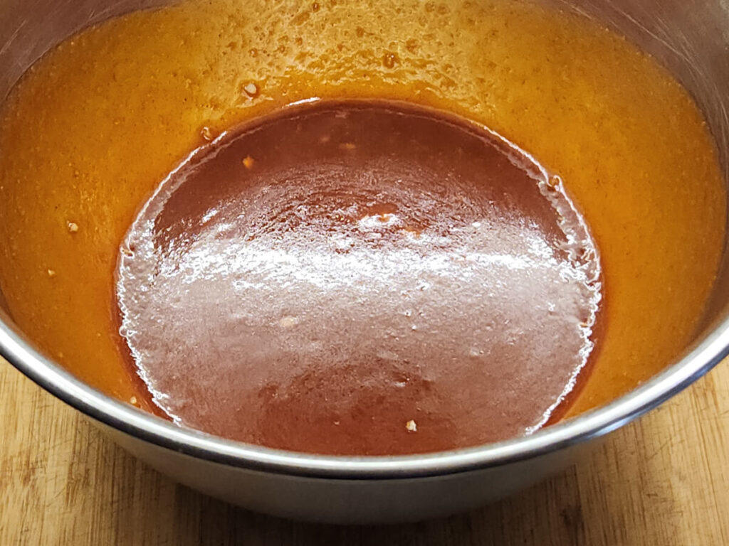 JAHZKITCHEN Korean Gochujang Sauce in a Bowl awaiting Wings