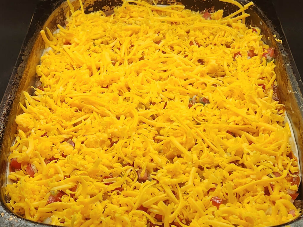 Burrito Casserole Tenth Layer Cheese