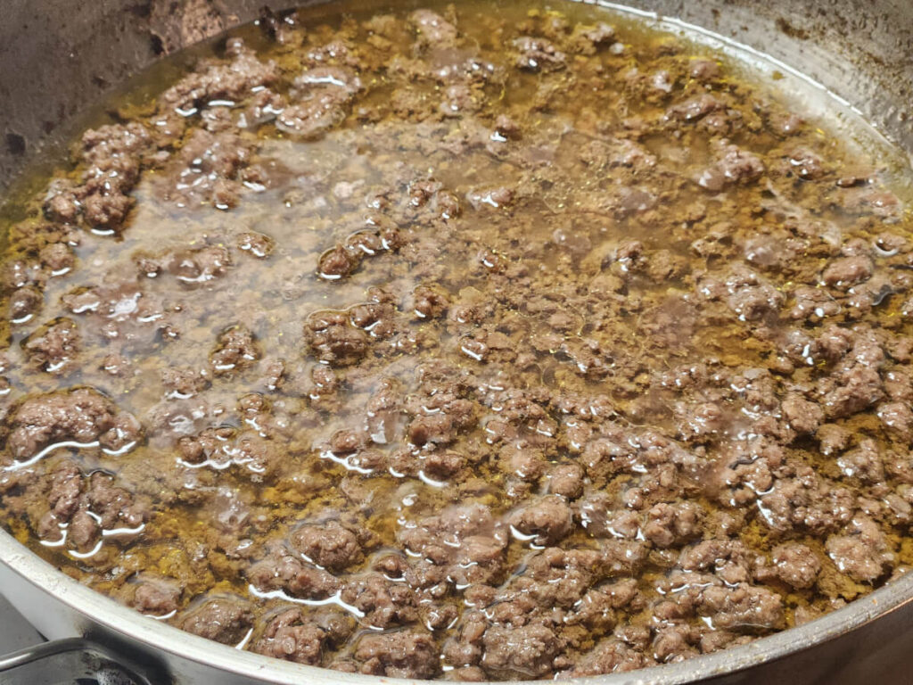 JAHZKITCHEN Ground Beef Milk & Wine Reduced and ready for Tomato Sauce