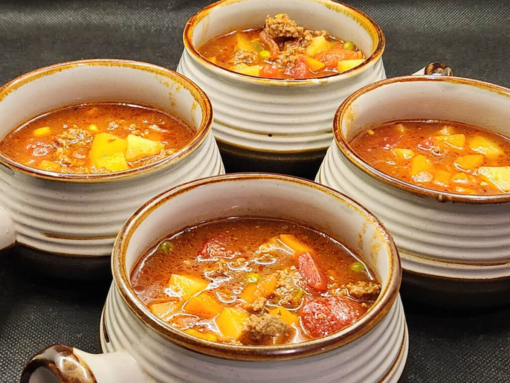 JAHZKITCHEN Serving Bowls of Adobo Broth Soup