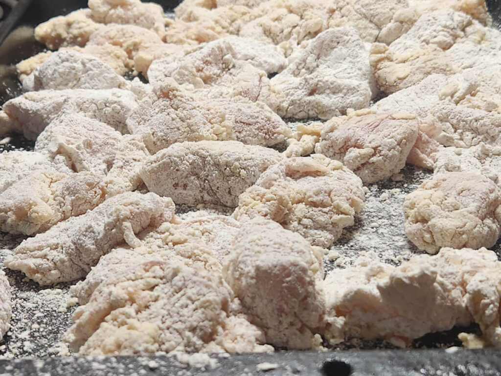 JAHZKITCHEN Breaded Boneless Chicken Wings awaiting the Fryer