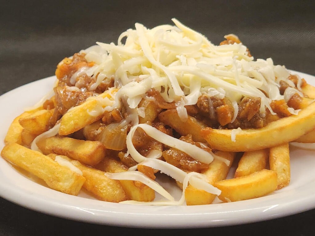 JAHZKITCHEN Plate of Sloppy Fries with Shredded Mozza Cheese