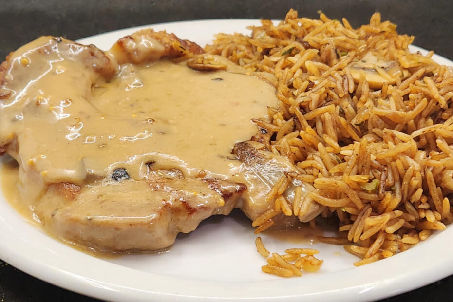 JAHZKITCHEN Pork Sake with Mushroom Rice