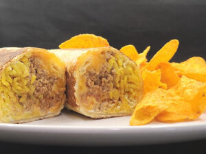 JAHZKITCHEN Beef & Rice Burrito with Doritos Chips
