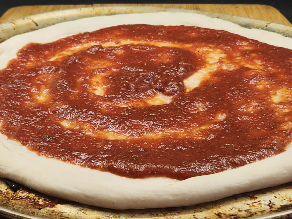 JAHZKITCHEN Overnight Pizza Dough Sauced with Pizza Thyme Sauce