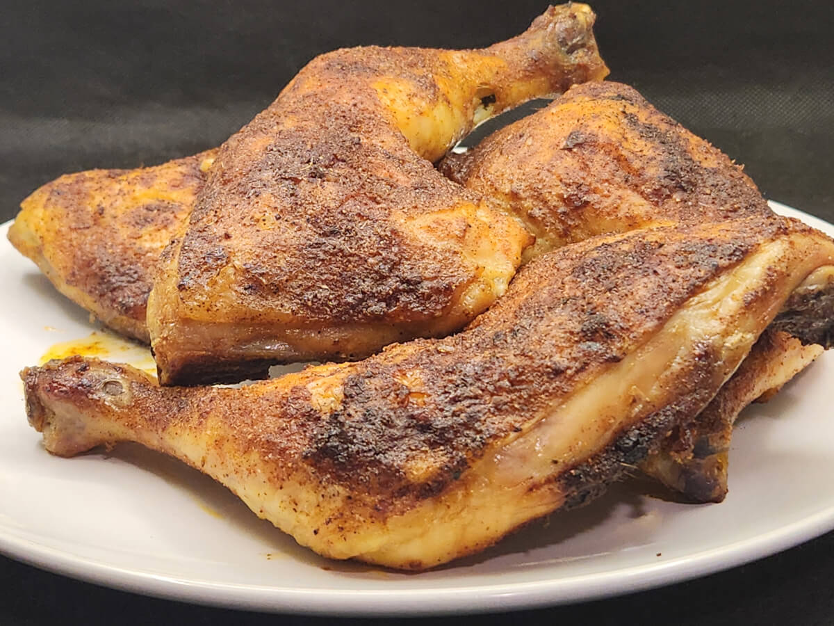 JAHZKITCHEN Plate of Rotisserie Chicken Quarters