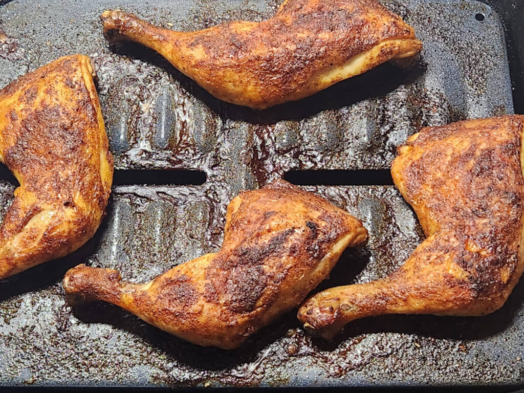 JAHZKITCHEN Rotisserie Chicken Quarters After resting 20 minutes