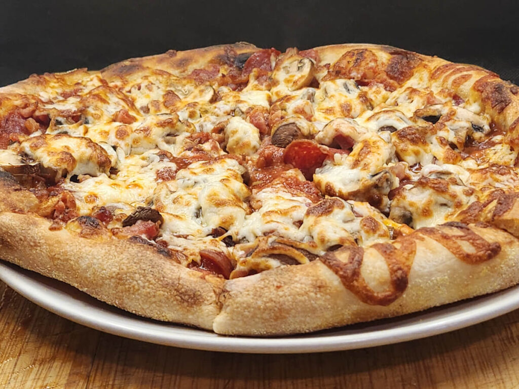 JAHZKITCHEN Sliced PKM PIzza on a Plate