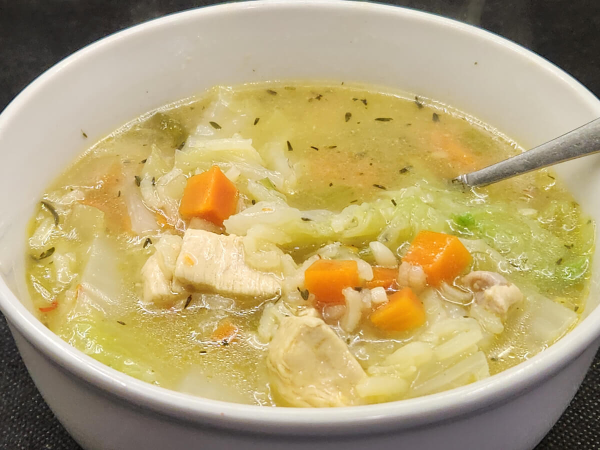 JAHZKITCHEN Chicken & Rice Soup serving bowl