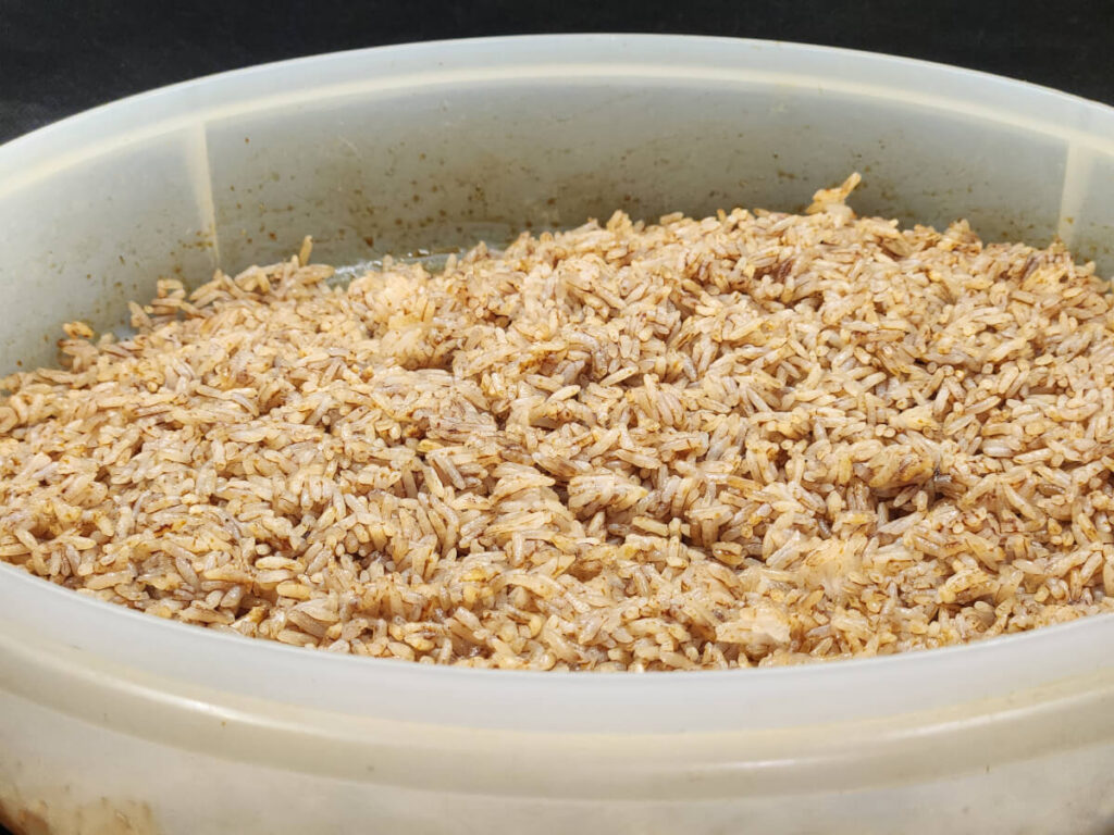 JAHZKITCHEN Day Old Rice seasoned with Shrimp Fried Rice Seasoning, Shaoxing and Dark Soy Sauce