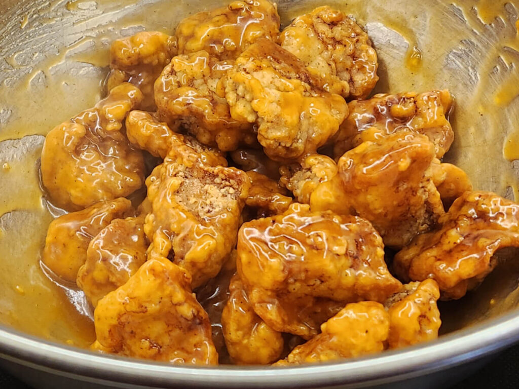 JAHZKITCHEN Tossing Boneless Pork Wings in Sweet & Sour Sauce