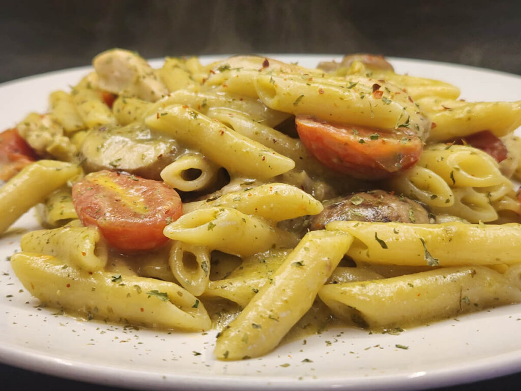 JAHZKITCHEN Twisty Sauce Pasta Plate