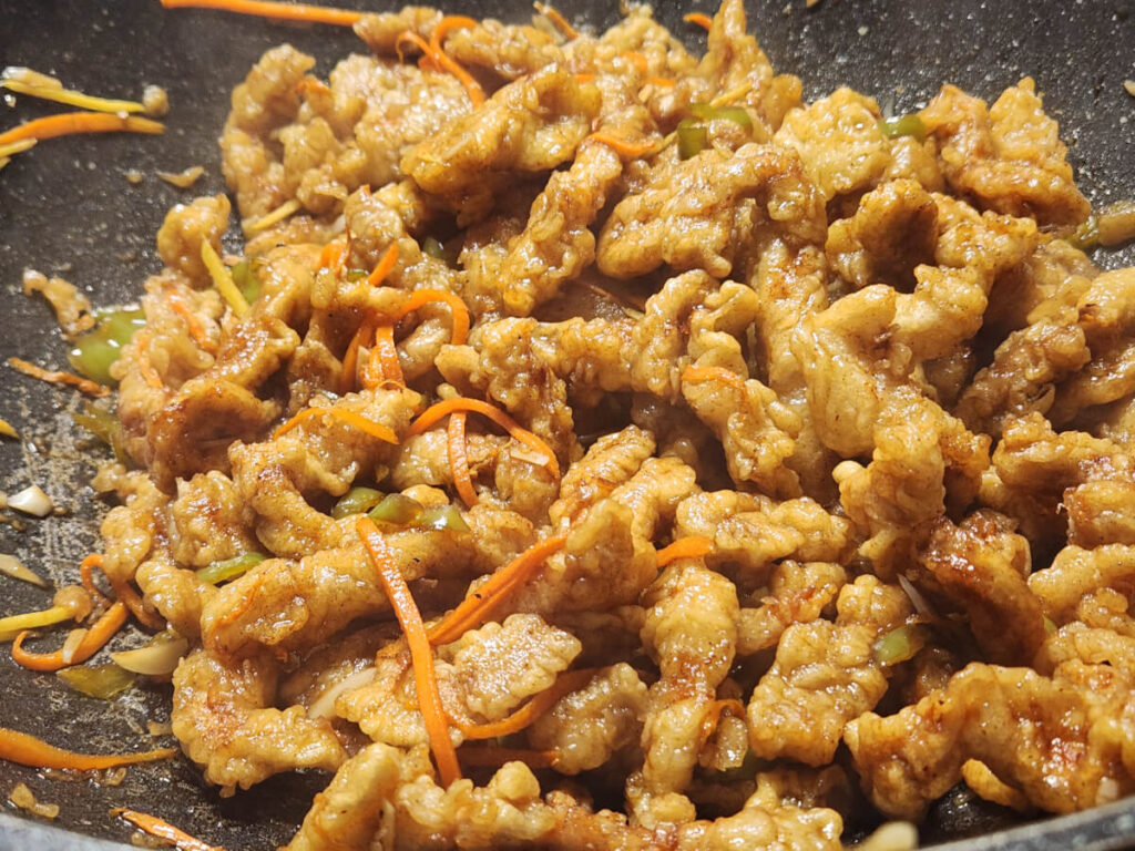 JAHZKITCHEN Wok Ginger Pork wih long green pepper