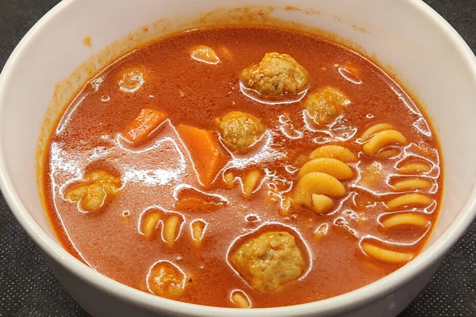 JAHZKITCHEN Italian Sausage Meatball Soup