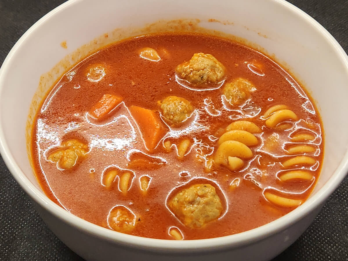JAHZKITCHEN Italian Sausage Meatball Soup