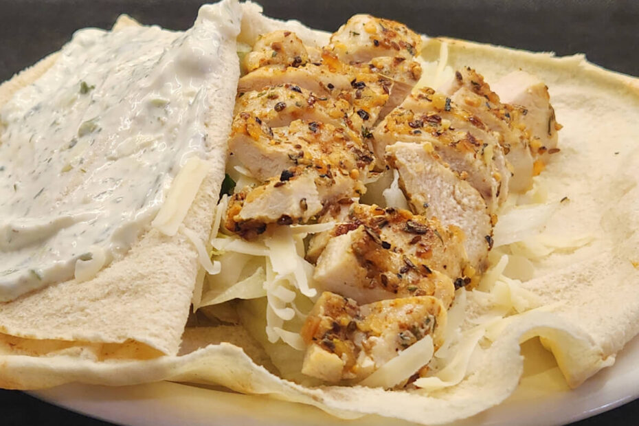 JAHZKITCHEN Montreal Chicken Wrap