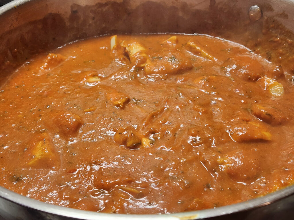 JAHZKITCHEN Simmering the Butter Chicken