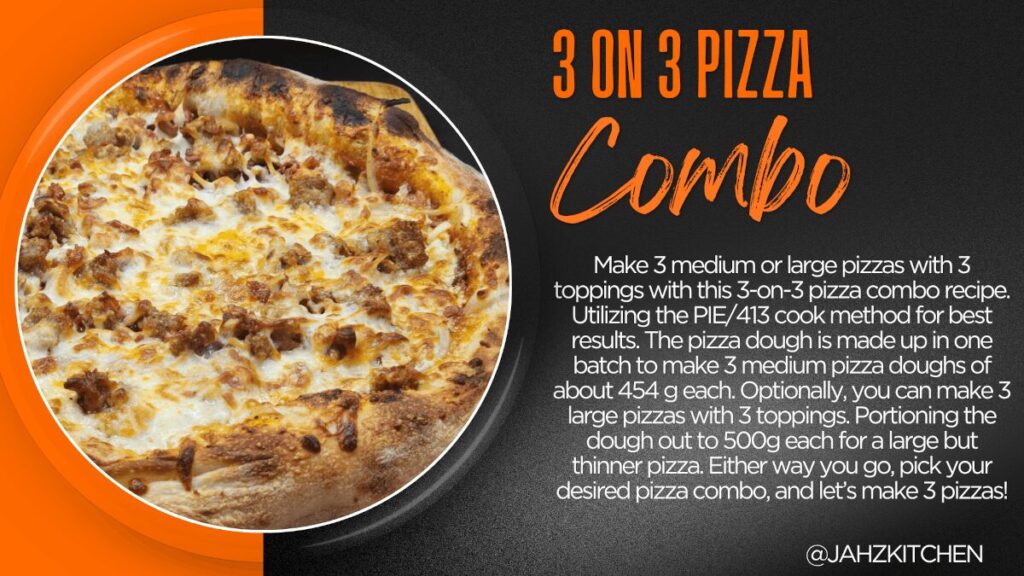 JAHZKITCHEN 3 on 3 Pizza Combo card