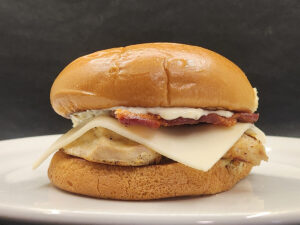 JAHZKITCHEN Bacon & Swiss Chicken Burger