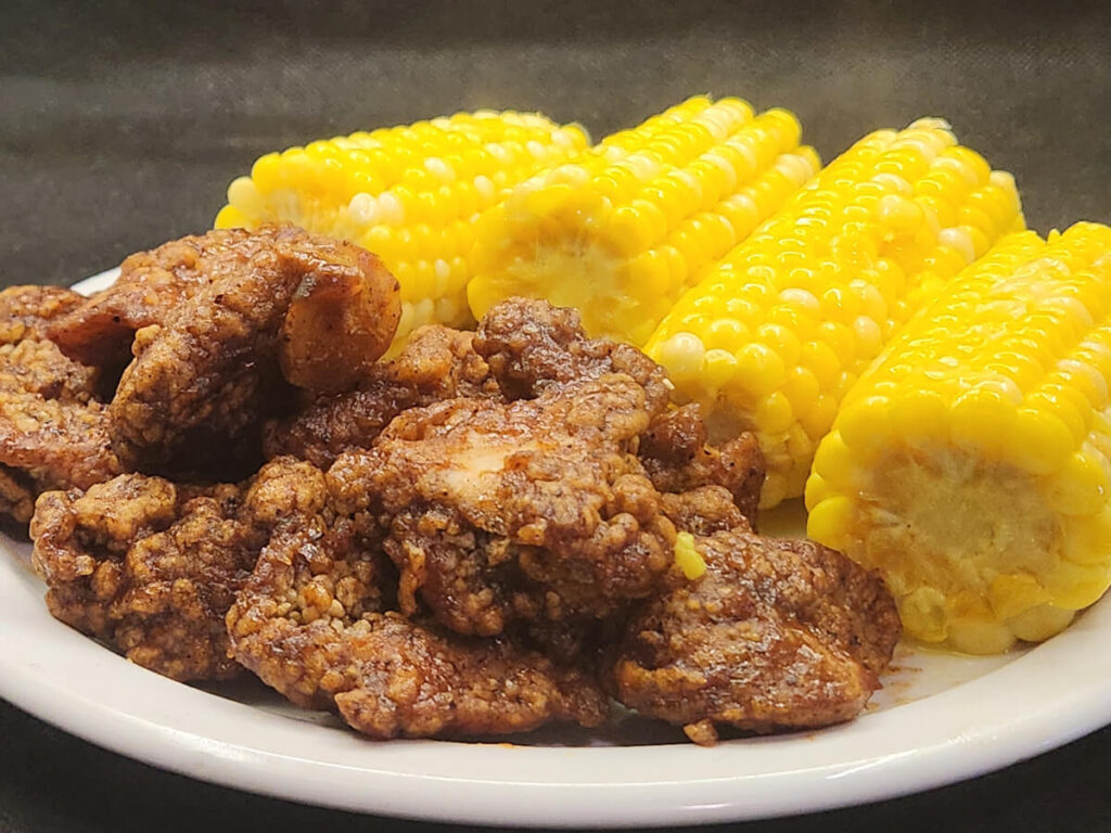 JAHZKITCHEN Boneless Jerk Chicken with Corn on the Cob