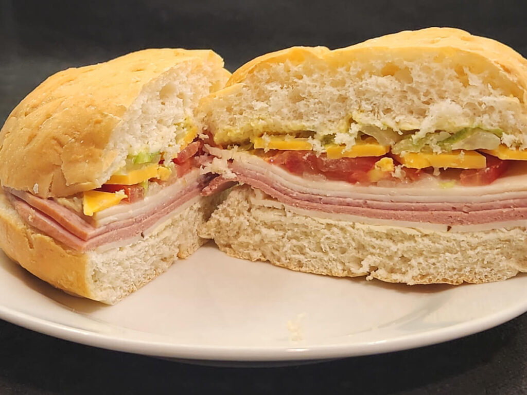 JAHZKITCHEN Chicken Deli Trio Kaiser Roll Halves
