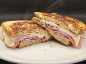 JAHZKITCHEN Fried Ham & Swiss Melt Sandwich