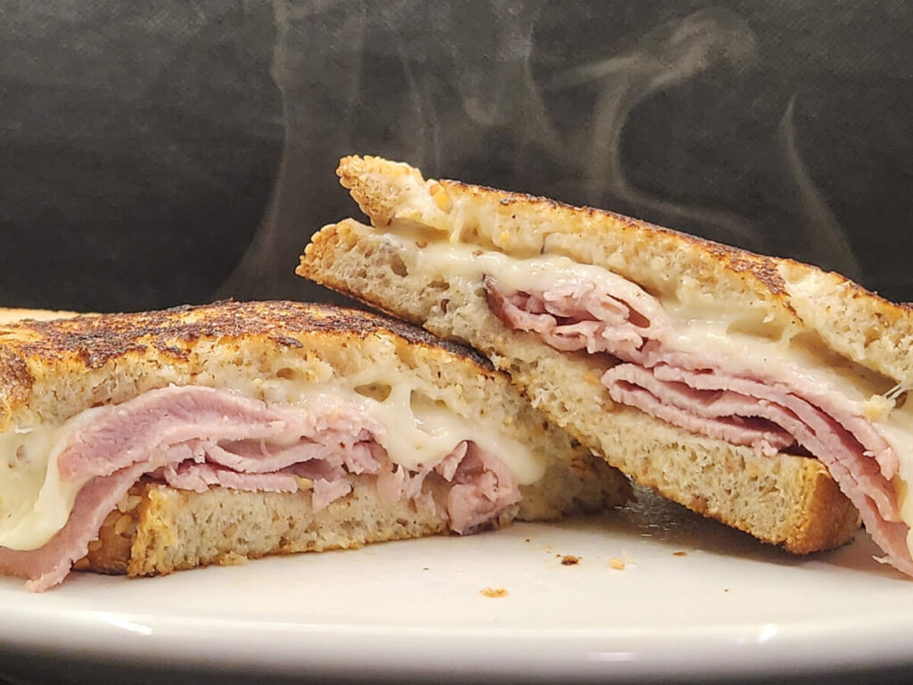 JAHZKITCHEN Grilled Black Forest Ham & Swiss Cheese Sandwich with Dijonnaise