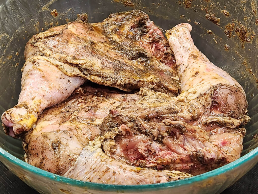JAHZKITCHEN Marinating Jerk Chicken