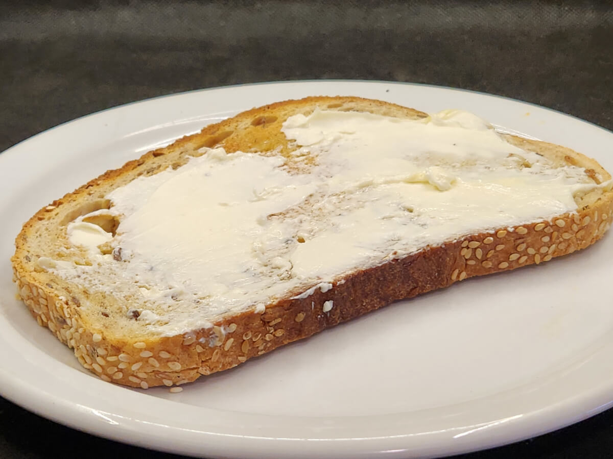JAHZKITCHEN Sourdough Toast with Plain Cream Cheese
