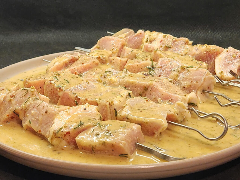 JAHZKITCHEN Greek Pork Souvlaki with Greek Seasoning