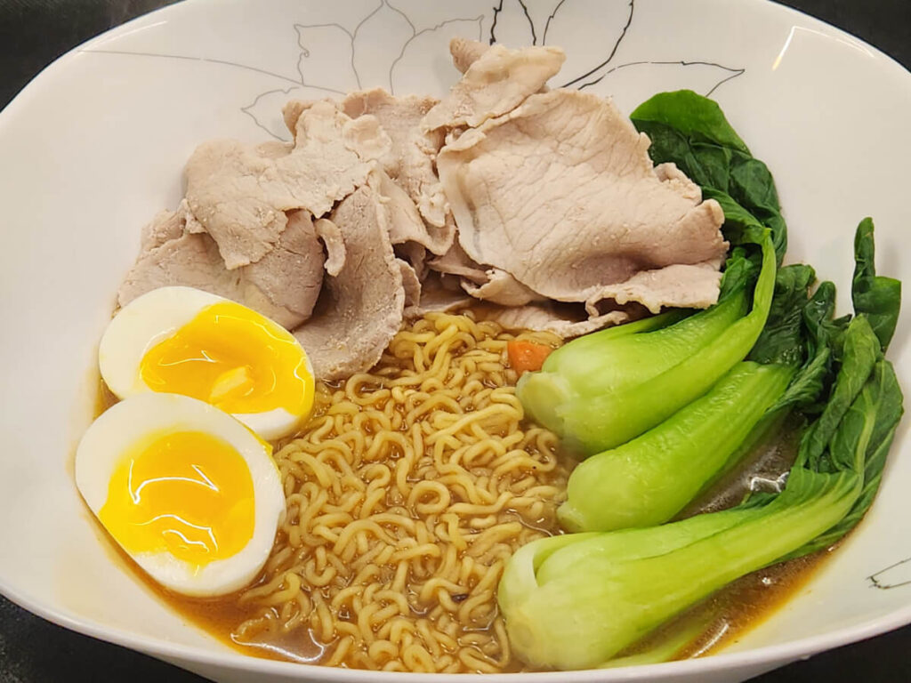 JAHZKITCHEN Large Bowl Pork & Bok Choy Ramen