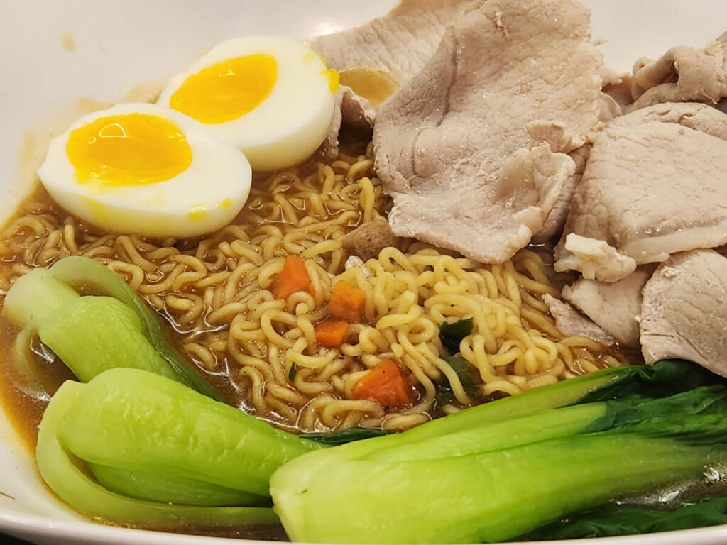 JAHZKITCHEN Pork & Bok Choy Ramen Closeup